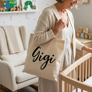 Bolsa Tote Chic Gigi EST Ano Script Minimalista Diário