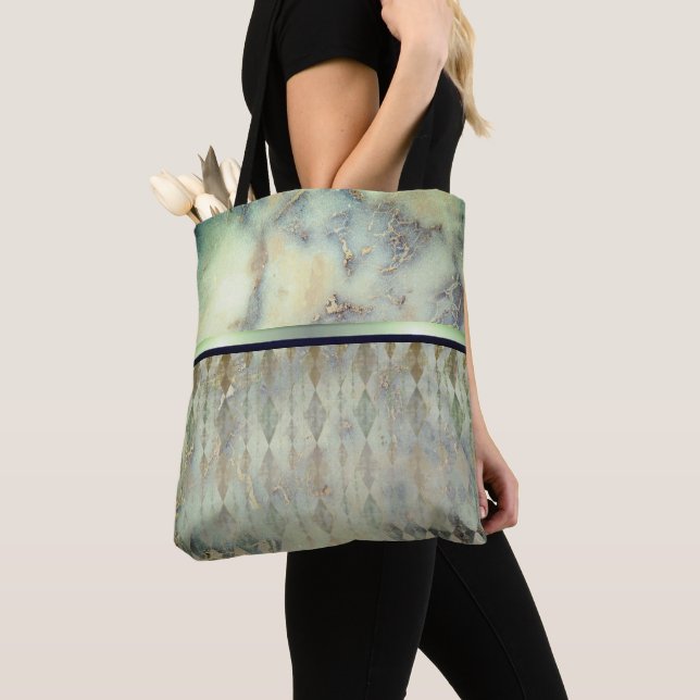 Bolsa Tote Chic Mcil Marble Verde Harlequin (Close Up)