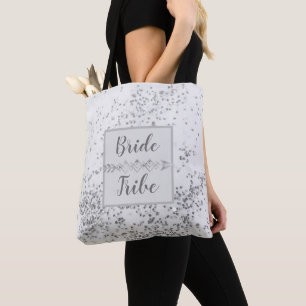 Bolsa Tote Chic Prata Confete Noiva Tribo