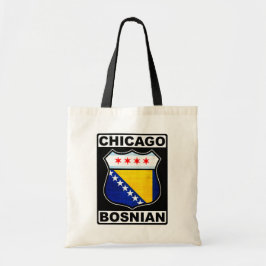 Bolsa Tote Chicago Bósnio Americana Tote Bag