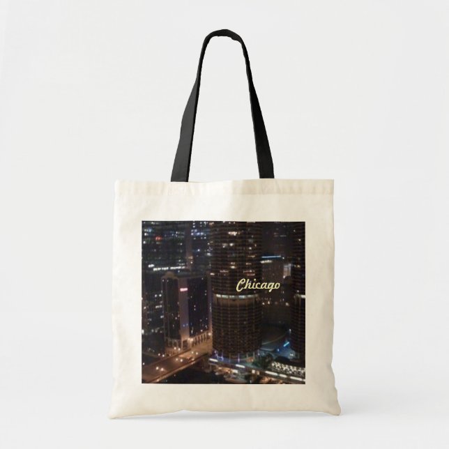 Bolsa Tote Chicago, meu tipo da cidade (Frente)