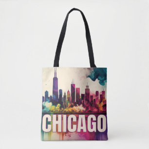 Bolsa Tote Chicago Skyline