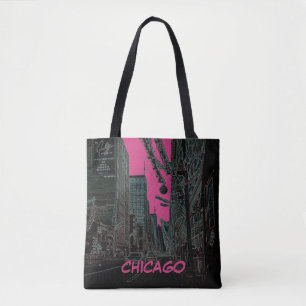 Bolsa Tote Chicago State Street no Natal de 1967 GlowEdge