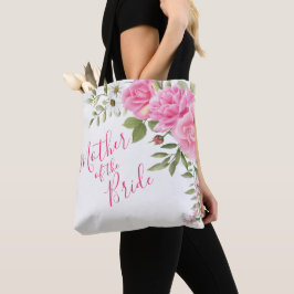 Bolsa Tote Chiffon Roses Rosa Mãe da Noiva
