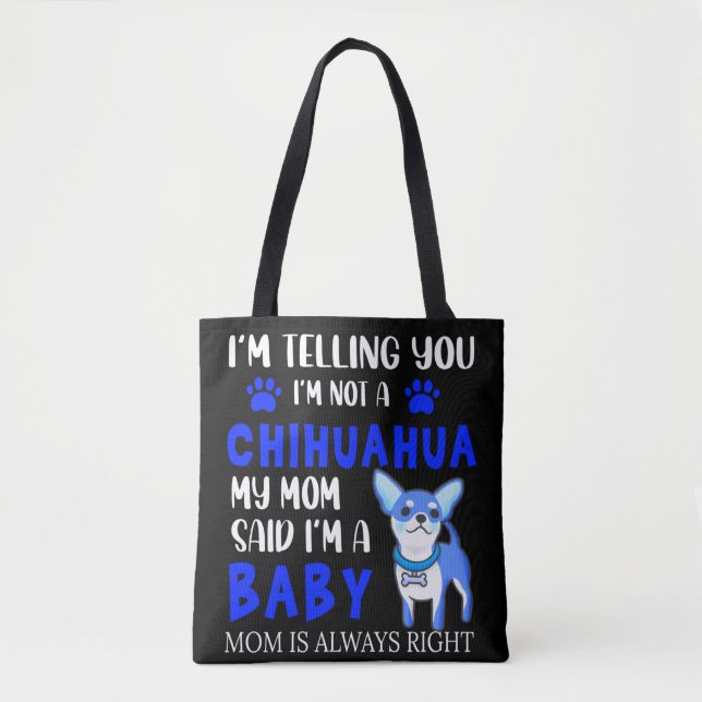 BOLSA TOTE "CHIHUAHUA BABY" MÃE BOLSA. (Frente)
