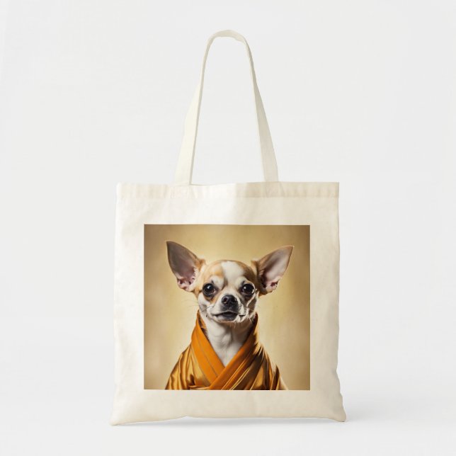Bolsa Tote Chihuahua budista (Frente)
