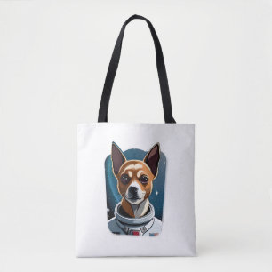 Bolsa Tote Chihuahua, um pequeno passo para um cachorro