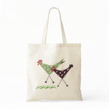 Chikens, funcionamento! sacola da arte popular