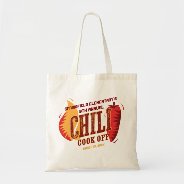 Bolsa Tote Chili Cook Off| Concurso de CHURRASCO (Frente)