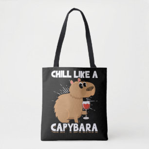 Bolsa Tote Chill Capybara Cute Animal Lover