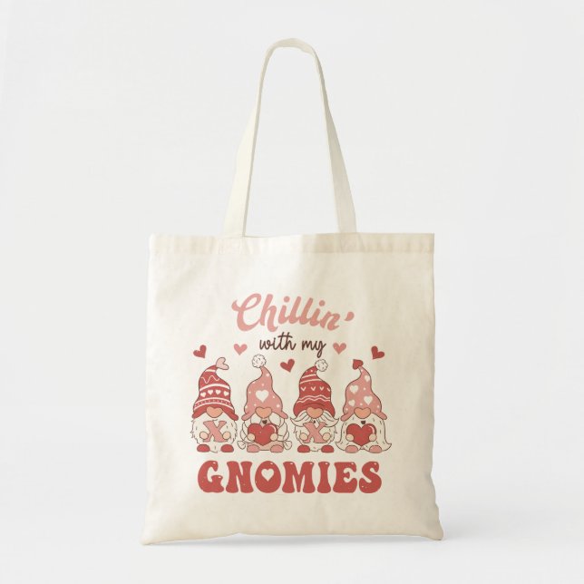 Bolsa Tote Chillin Com Meus Gnomos (Frente)