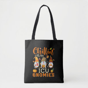 Bolsa Tote Chillin com minha enfermeira Gnomies Gnomies Gnomo
