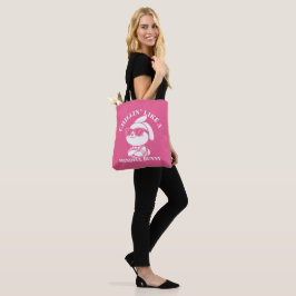 Bolsa Tote Chillin' Like a Mindful Bunny - Saco de Páscoa ros