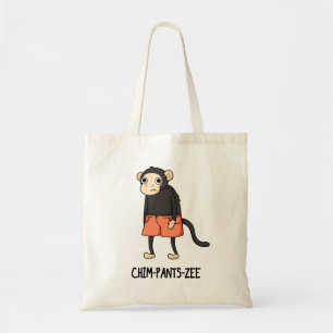 Bolsa Tote Chim-Pants-Zee Funny Chimpanzee Monkey Pun