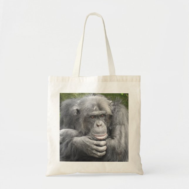 Bolsa Tote Chimpanzé Contemplativo (Frente)