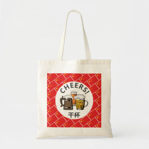 Bolsa Tote CHINA FLAG 干 杯 Belas Anima