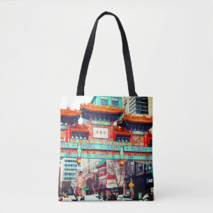 Bolsa Tote Chinatown. Washington, DC, EUA