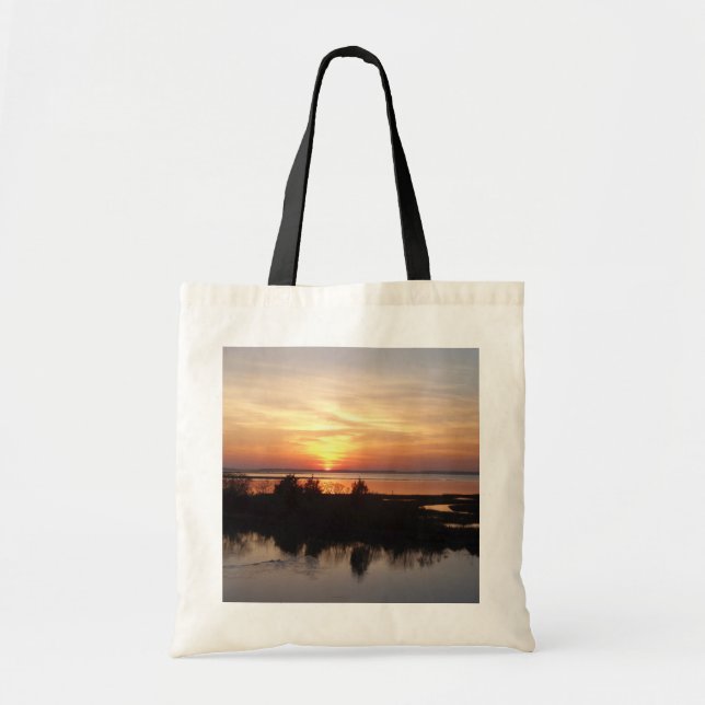 Bolsa Tote Chincoteague Sunset II Virgínia Landscape (Frente)