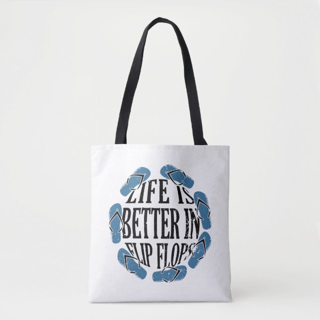 Bolsa Tote Chinelos - Vida em Chinelos (Frente)