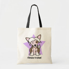 Bolsa Tote Chinês da estrela de Kawaii Crested