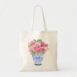 Bolsa Tote Chinoiserie Vase Rosa