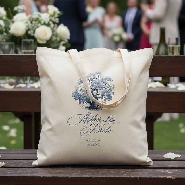 Bolsa Tote Chinoiserie Wedding Tree Motif Mãe Noiva ID1094 (Criador carregado)