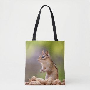 Bolsa Tote Chipmunk com amendoins