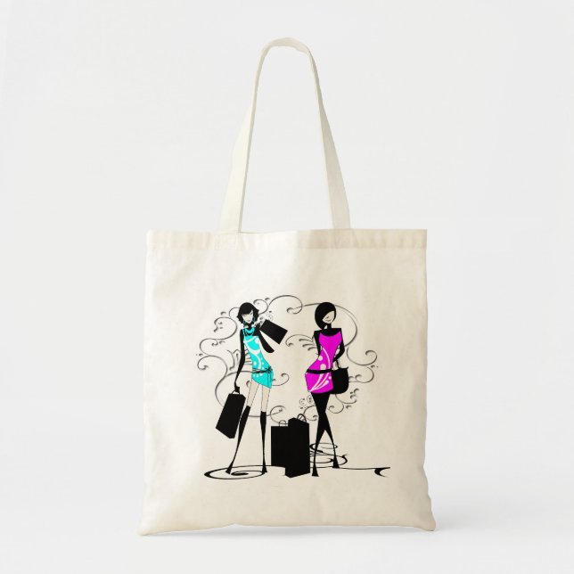 Bolsa Tote Chique dos modelos de forma das meninas elegante (Frente)