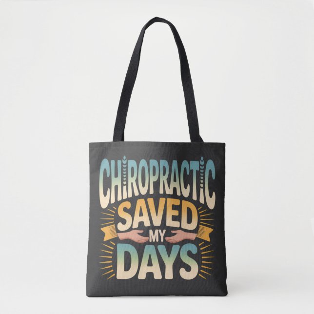 Bolsa Tote Chiropractic Healing and Back Pain Relief (Frente)