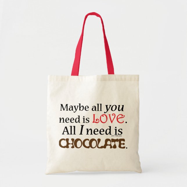 Bolsa Tote Chocolate da necessidade (Frente)