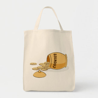Bolsa Tote Chocolate do frasco de biscoito da comida da