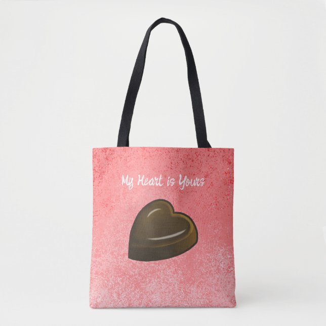 Bolsa Tote Chocolate Heart Valentines Day (Frente)