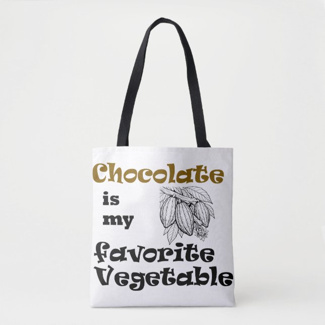 Bolsa Tote Chocolate is my Favorite Vegetable  (Frente)