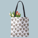 Bolsa Tote Chocolate Labrador Cães Sapo<br><div class="desc">Pintura em aquarela de cachorros lindos e labradores de chocolate, perfeitos para amantes de animais de estimação, caminhoneiros de cães, plantadores de cães e veterinários.</div>