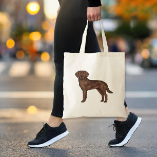 Bolsa Tote Chocolate Labrador Retriever Canine Brown Dog Art