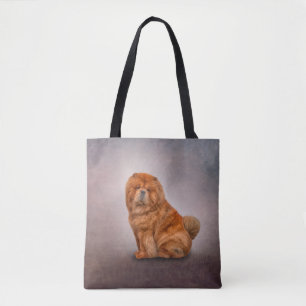 Bolsa Tote Chow de cachorro de desenho
