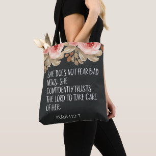 Bolsa Tote Christian Ela Não Tem Medo De Notícias Ruins Sal