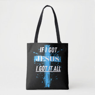 Bolsa Tote Christian/Faith se eu tiver Jesus