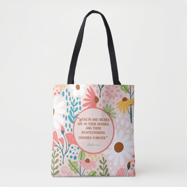 Bolsa Tote Christian Floral (Frente)