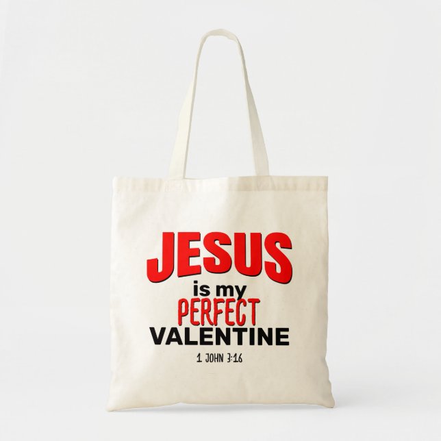Bolsa Tote Christian JESUS É O MEU NAMORADOS PERFEITO (Frente)
