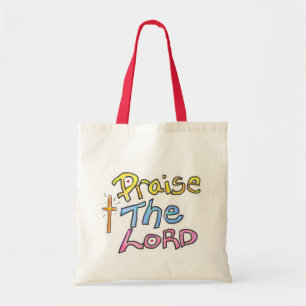 Bolsa Tote Christian "Louve o LORD" com Cross