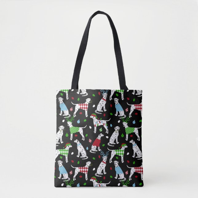 Bolsa Tote Christmas Dalmatian (Frente)