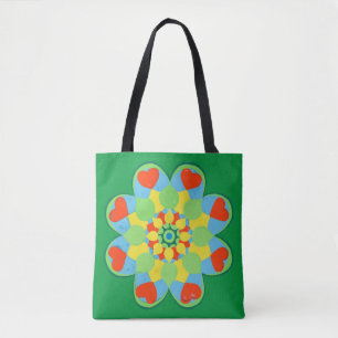 Bolsa Tote Christmas Heart Mandala