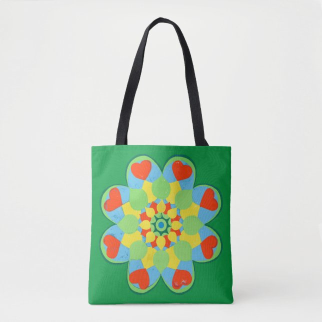 Bolsa Tote Christmas Heart Mandala (Frente)