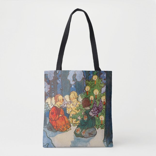 Bolsa Tote Christmas in the forest - Zdenek Guth  (Frente)