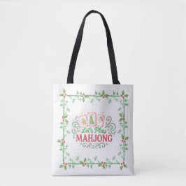 Bolsa Tote Christmas Mahjong  | Let's Play Mahjong
