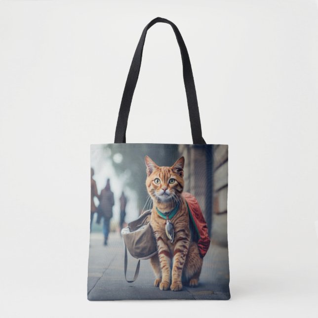 Bolsa Tote Christmas Miracle: Give a Stray Cat a Forever Home (Frente)