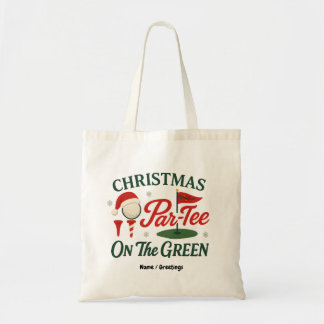 Bolsa Tote Christmas Par-Tee On The Green Funny Golf Christma