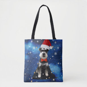 Bolsa Tote Christmas Schnauzer