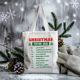 Bolsa Tote Christmas Texting Code 